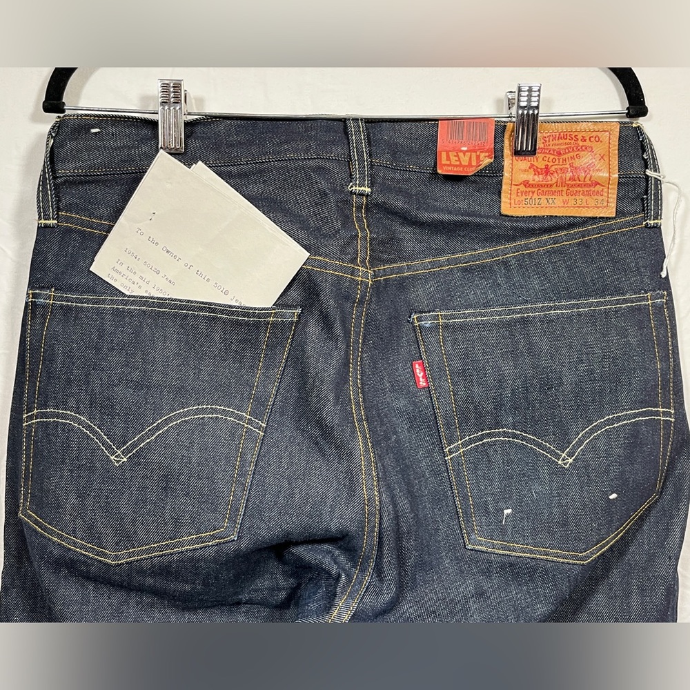 501Z XX 1954 Cone Mills 12oz Red Salvage 14oz after wash. Double needle.